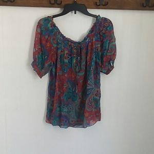 Two moda peasent tops. Women's med.